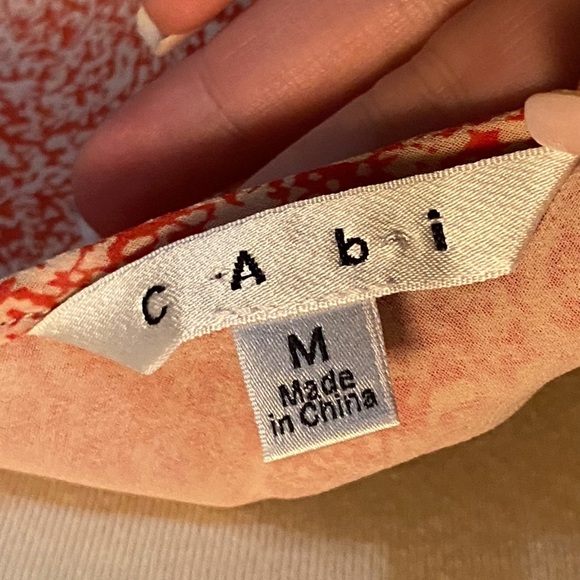 CAbi Peach 🍑 and White Blouse - Picture 5 of 5